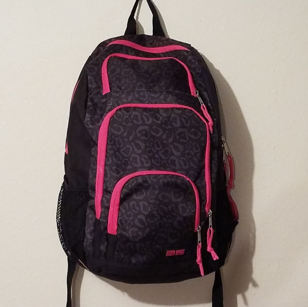 Pink and Leopard Girls Backpack - Back to School